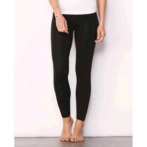 Athletic ~Woman Size L/G (12-14)~ Black Leggings Full Length Yoga Fitness Gym.